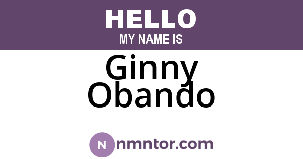 Ginny Obando