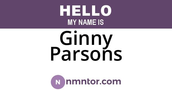 Ginny Parsons
