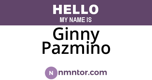 Ginny Pazmino