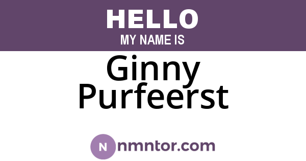 Ginny Purfeerst