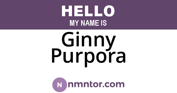 Ginny Purpora