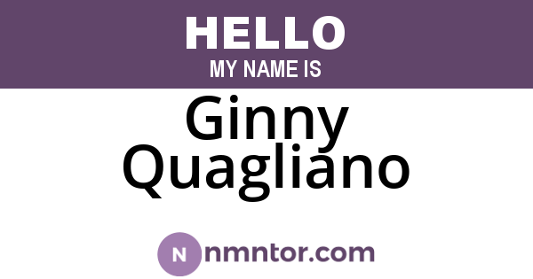 Ginny Quagliano