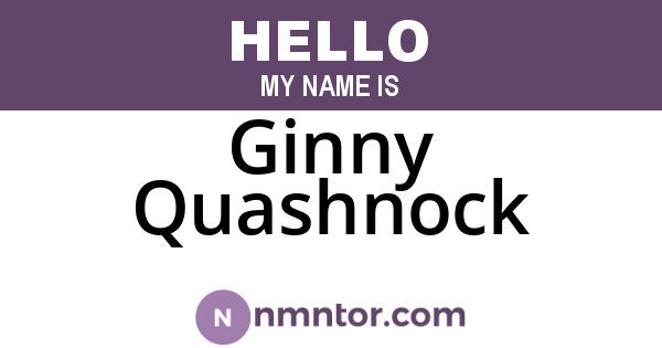 Ginny Quashnock