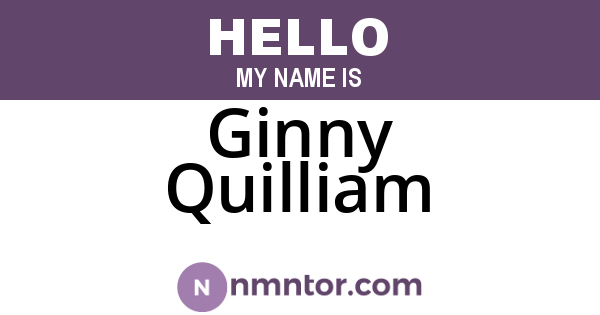 Ginny Quilliam