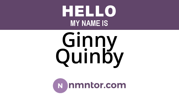 Ginny Quinby