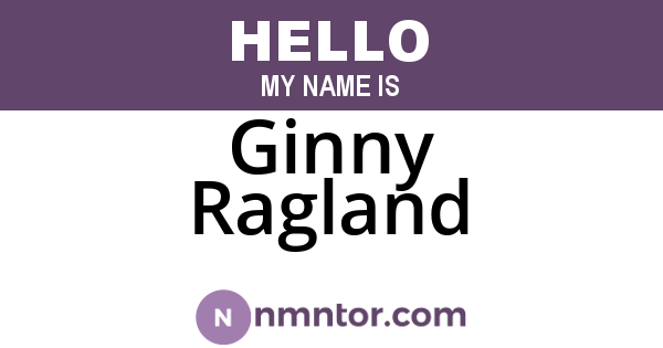 Ginny Ragland