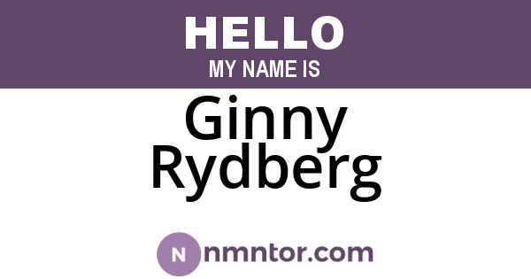 Ginny Rydberg