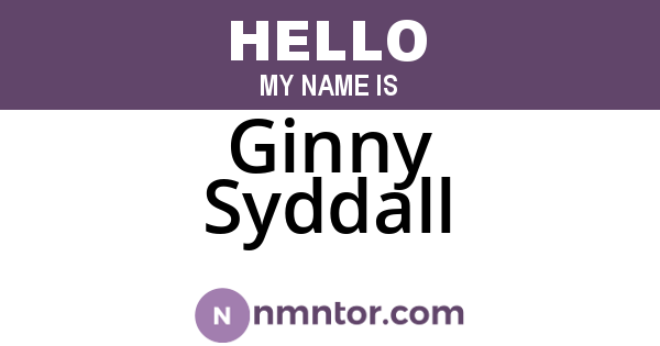 Ginny Syddall