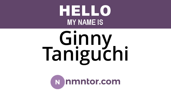 Ginny Taniguchi