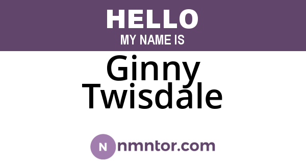 Ginny Twisdale