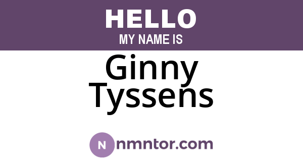 Ginny Tyssens