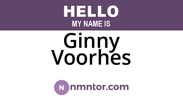 Ginny Voorhes