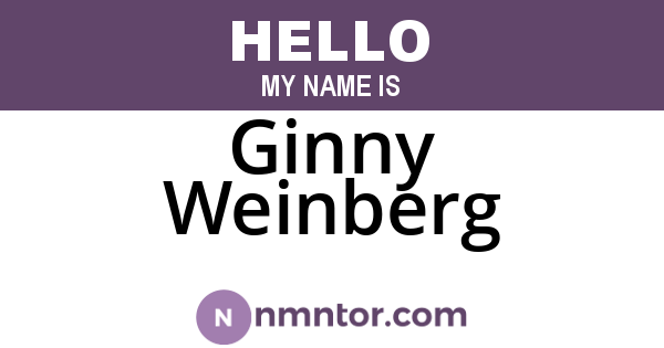 Ginny Weinberg