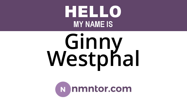 Ginny Westphal