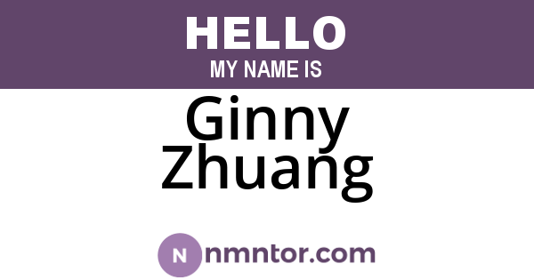 Ginny Zhuang