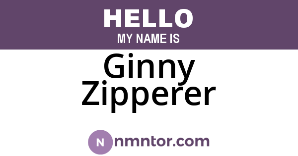 Ginny Zipperer