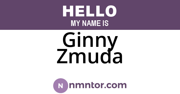 Ginny Zmuda