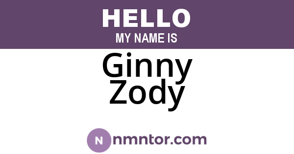 Ginny Zody