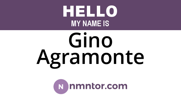 Gino Agramonte