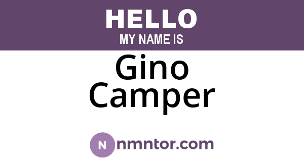Gino Camper