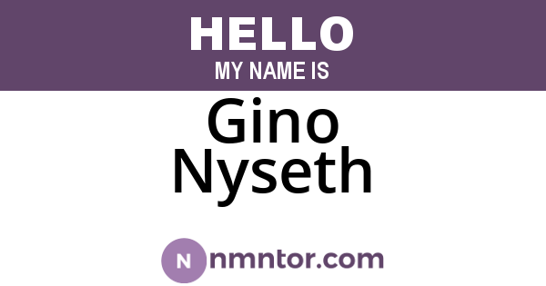 Gino Nyseth