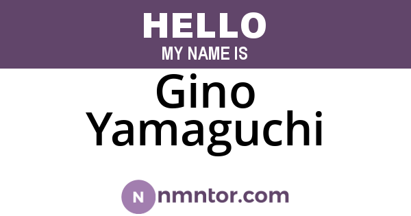 Gino Yamaguchi