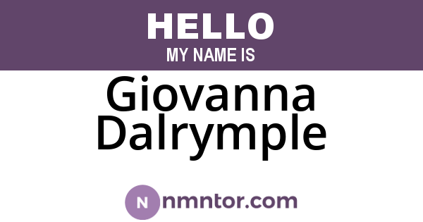 Giovanna Dalrymple