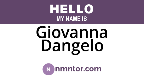 Giovanna Dangelo