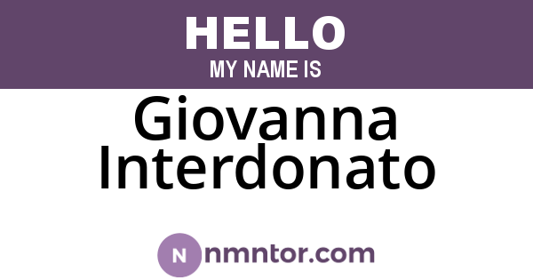 Giovanna Interdonato