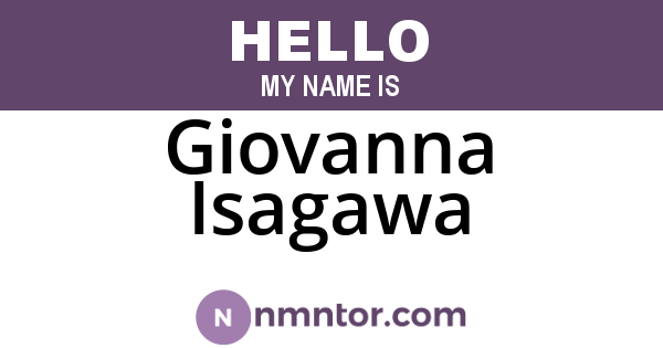 Giovanna Isagawa