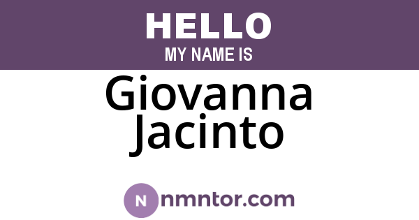 Giovanna Jacinto