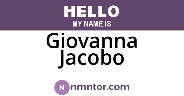 Giovanna Jacobo