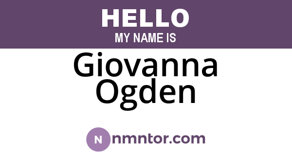 Giovanna Ogden