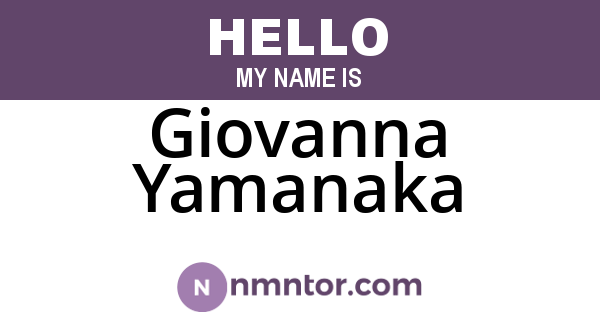 Giovanna Yamanaka