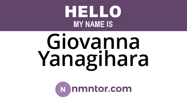 Giovanna Yanagihara