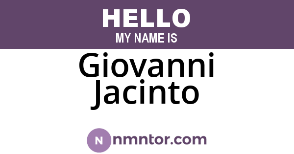 Giovanni Jacinto