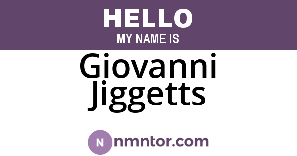 Giovanni Jiggetts