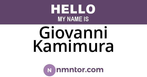 Giovanni Kamimura