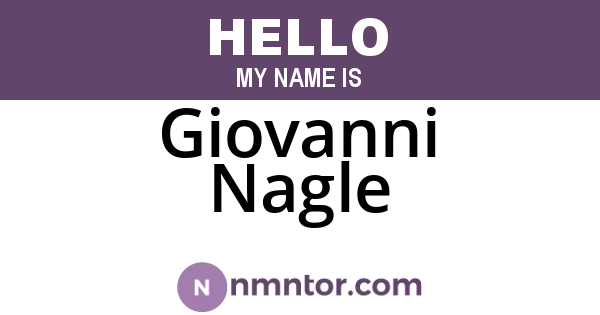 Giovanni Nagle