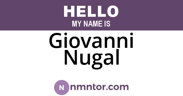 Giovanni Nugal