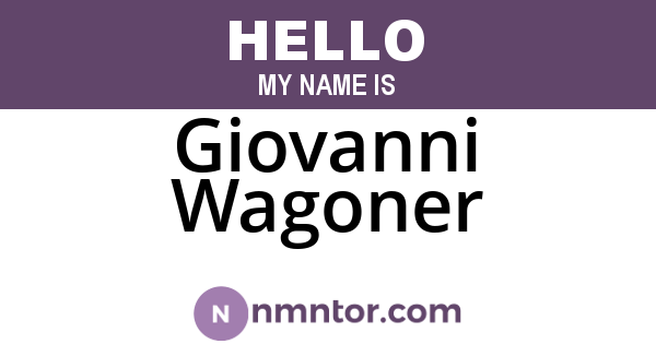 Giovanni Wagoner