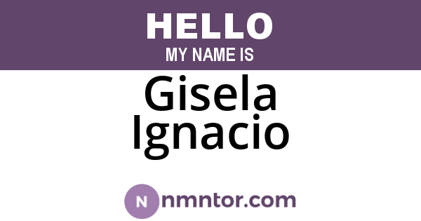 Gisela Ignacio