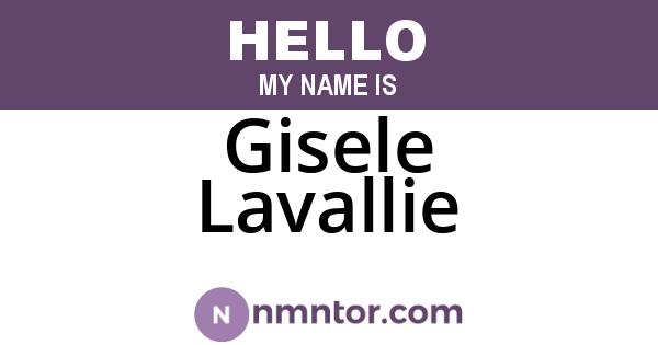 Gisele Lavallie