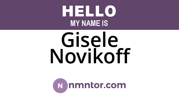 Gisele Novikoff