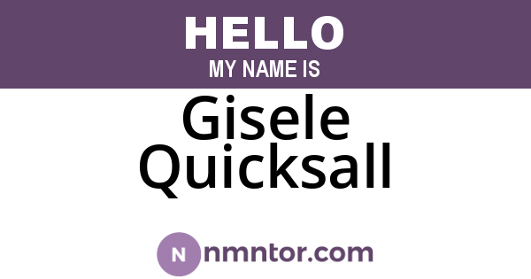 Gisele Quicksall