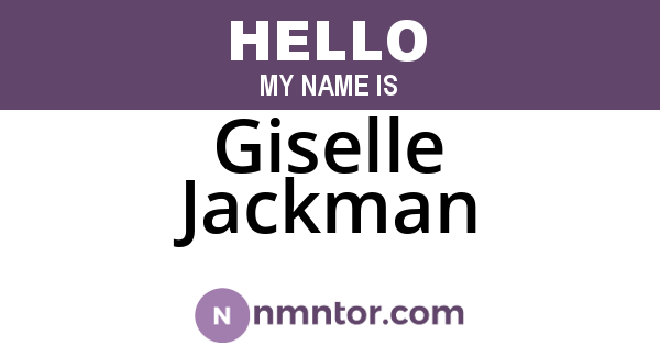 Giselle Jackman