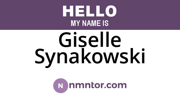Giselle Synakowski