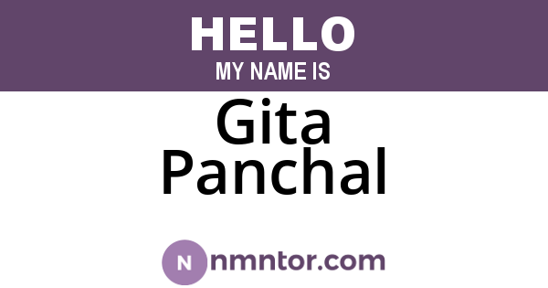 Gita Panchal