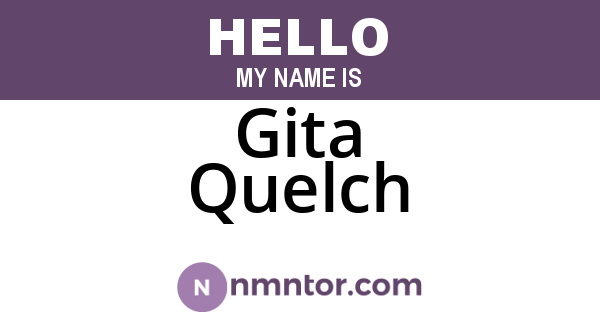 Gita Quelch