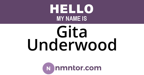 Gita Underwood